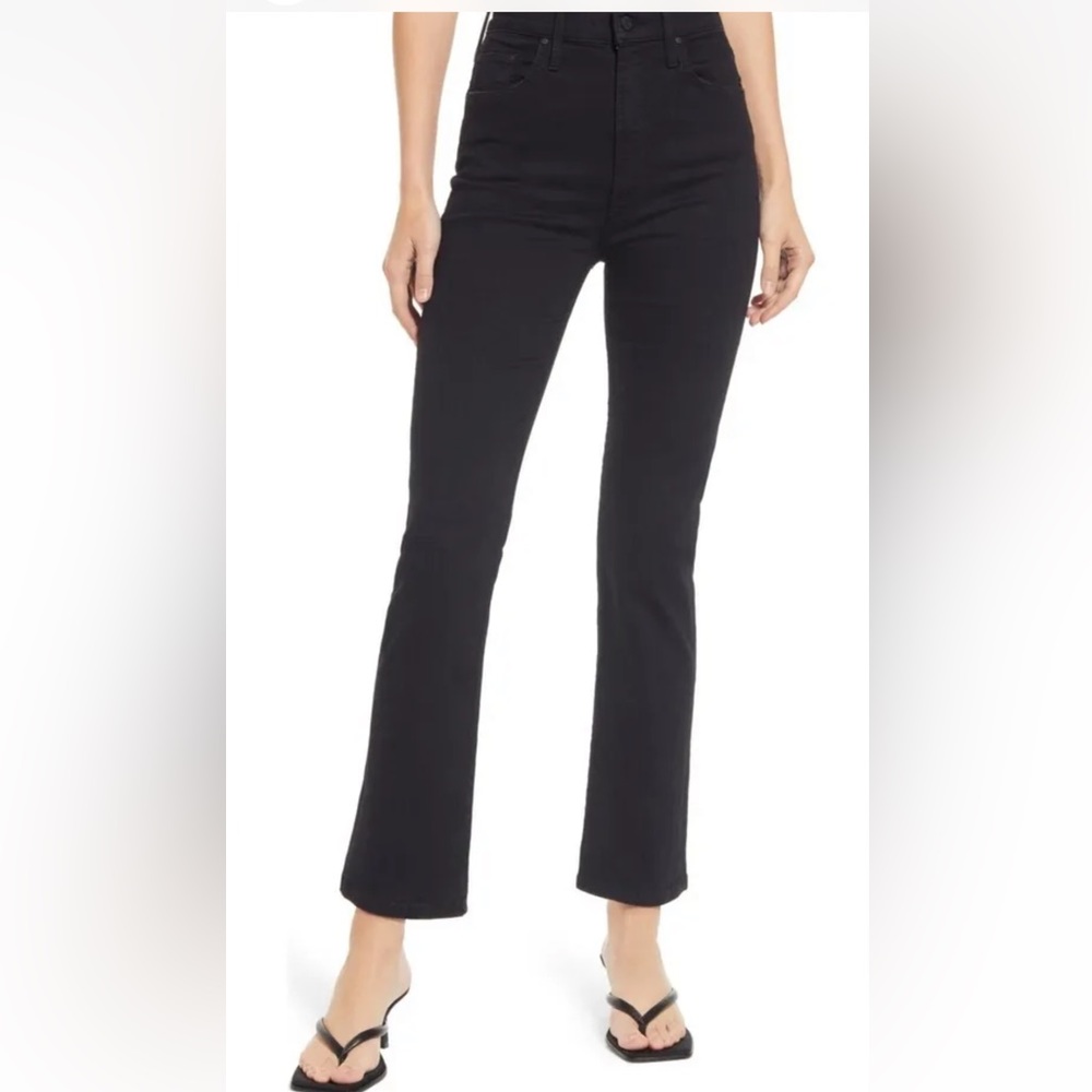 NWOT Mother Denim, The Tripper, Not Guilty, black, 32
